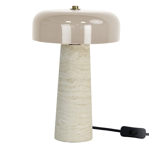 Lampe à poser en marbre crème - Lazio