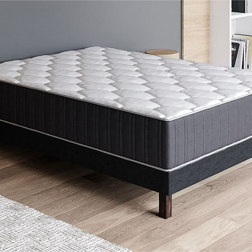 Ensemble matelas mémoire + sommier 160x200 Memo Prestige Hbedding - Mousse ergo, mousse HR 35kg et mousse effet mémoire de forme