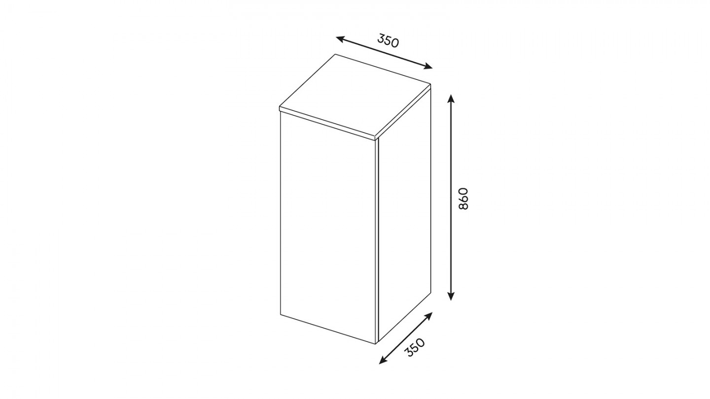 Meuble de salle de bain suspendu vasque à poser 90cm 2 tiroirs Chêne cannelé + miroir + colonne ouverture gauche - Venice