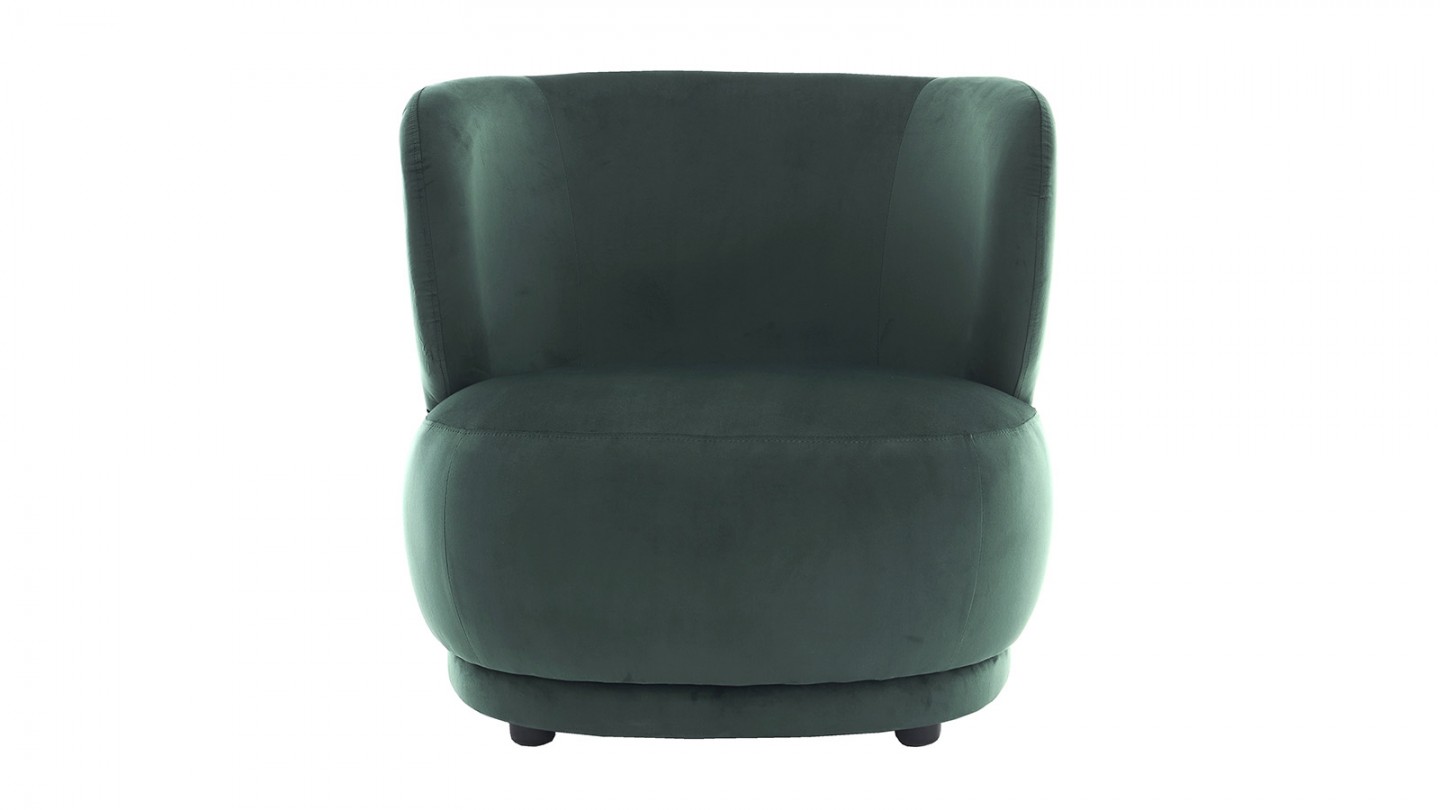 Fauteuil en velours vert - Ester