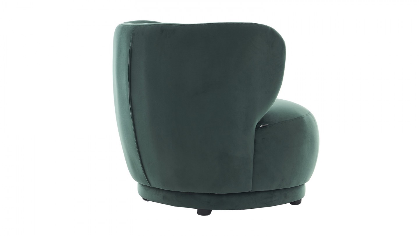 Fauteuil en velours vert - Ester