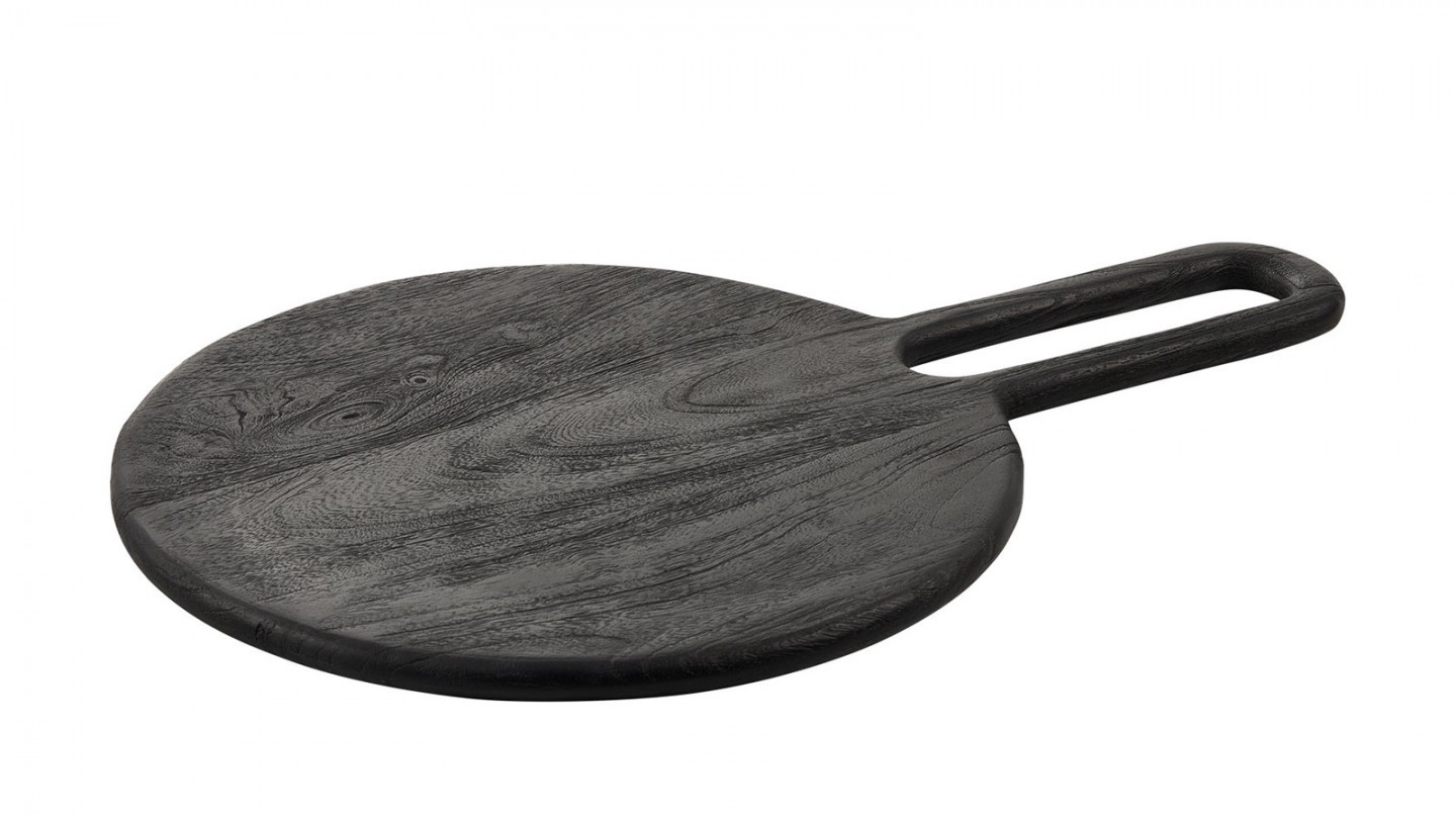 Plateau en bois de manguier noir 60 cm - Thor