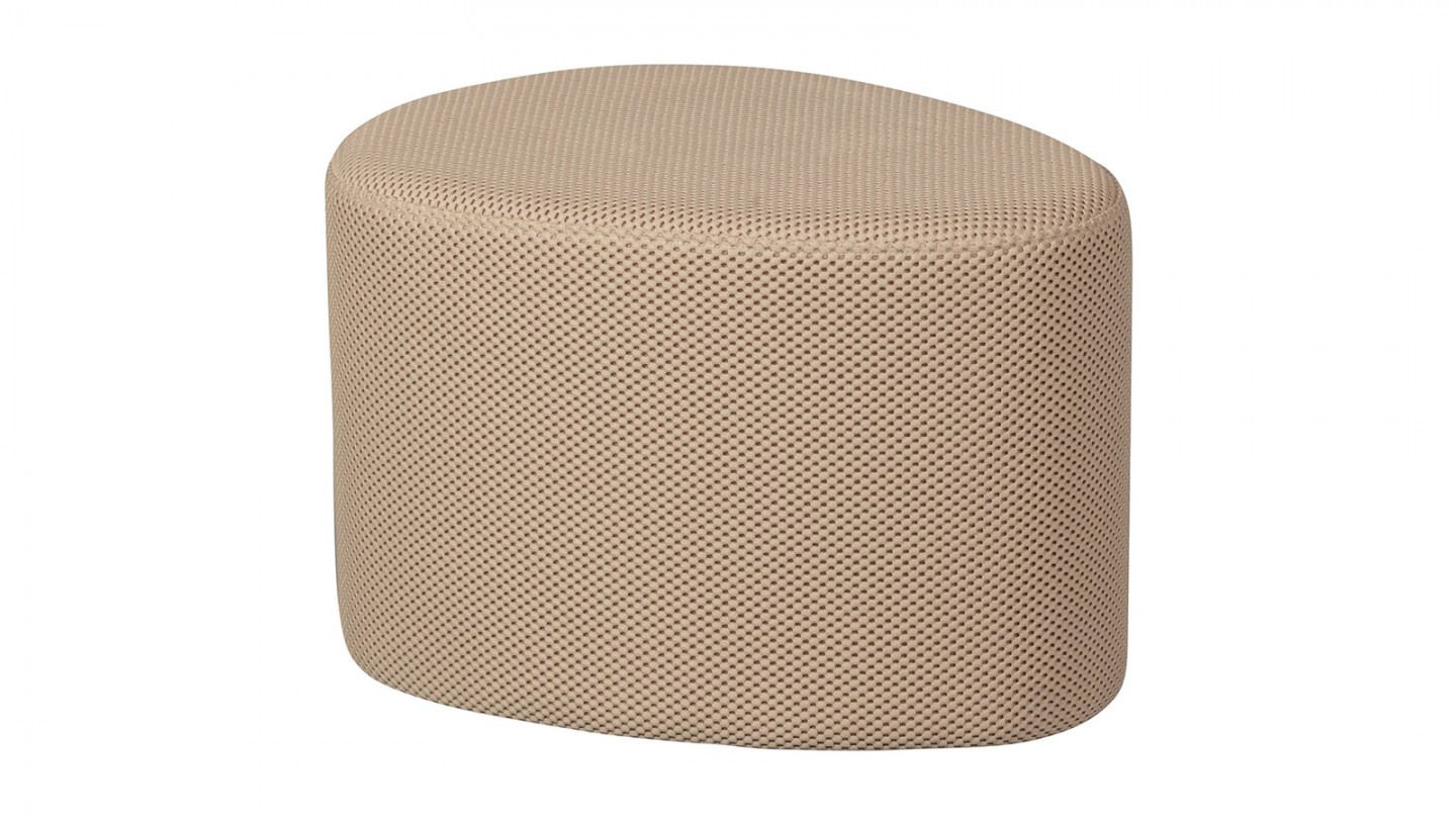 Pouf en mesh beige - Puuk