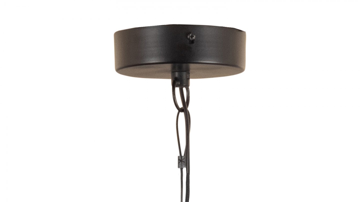 Suspension en métal noir 50 cm - Esila