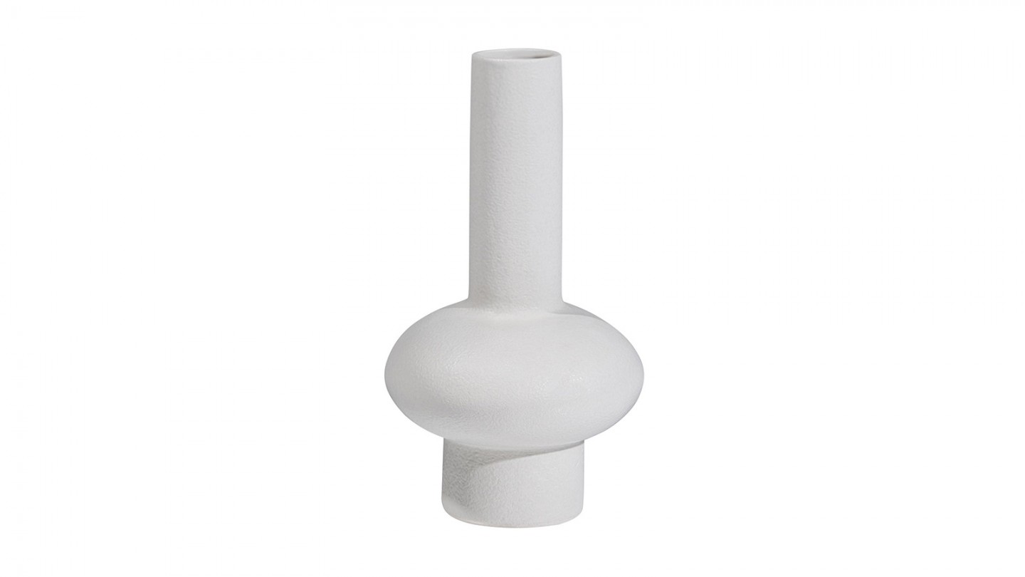 Vase en porcelaine blanc 31 cm - Tank