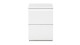 Table de chevet 2 tiroirs blanche 40 cm - Medea