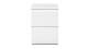 Table de chevet 2 tiroirs blanche 40 cm - Medea