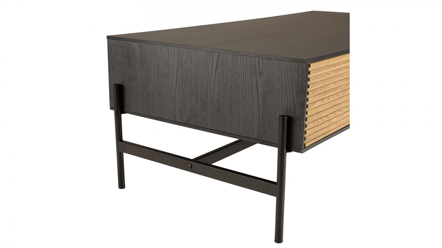 Table basse en bois noir - Charlie