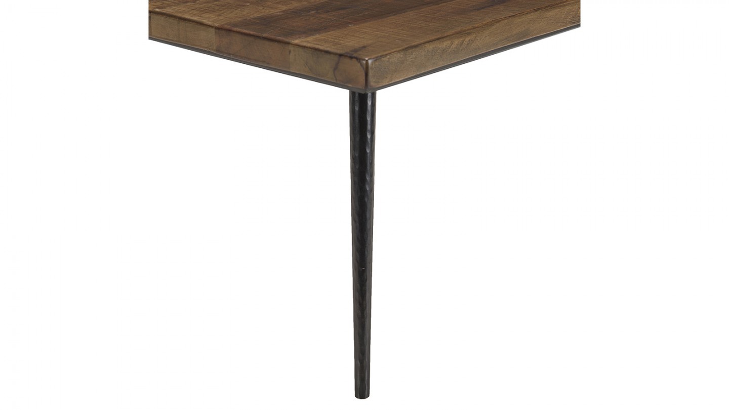 Table basse rectangulaire 135cm en bois recyclé - Kiara