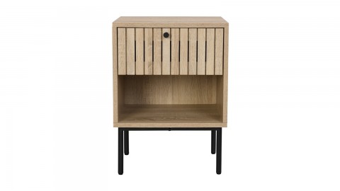 Table de chevet 1 tiroir couleur chêne 40 cm - Solna