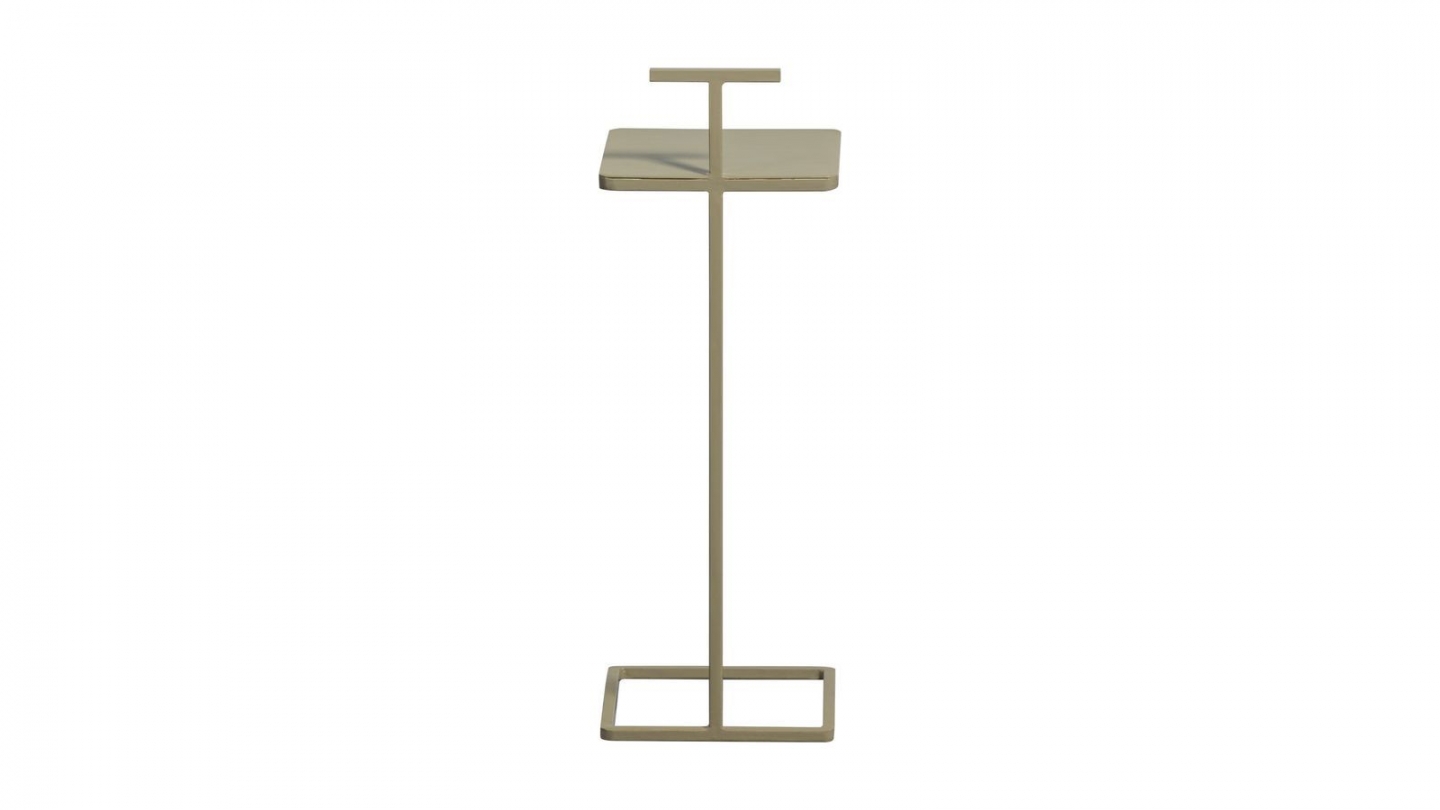 Table d'appoint en métal beige foncé 22 cm - Toste