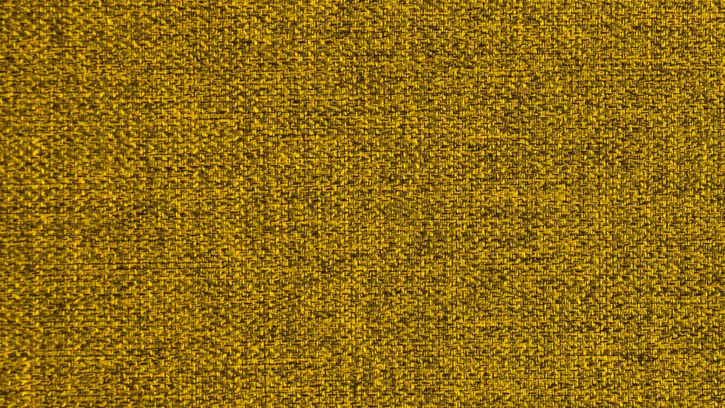 Canapé convertible 3 places avec coffre de rangement en tissu jaune moutarde - Laria New