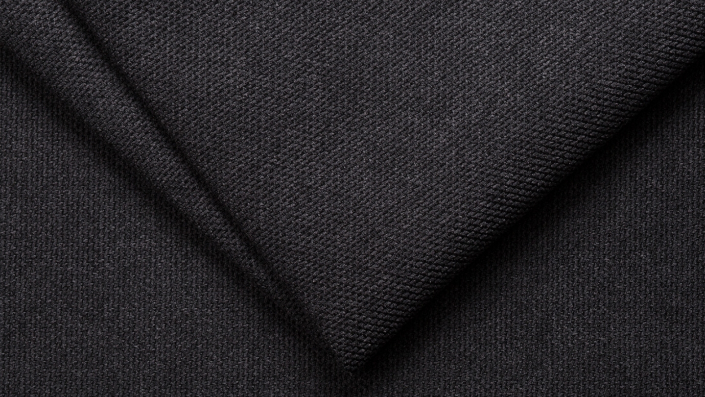 Canapé convertible 3 places avec coffre de rangement en tissu noir - Milla New