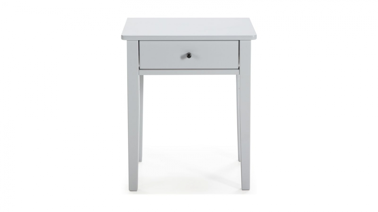 Table de chevet 1 tiroir en bois gris clair - Stan