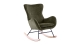 Rocking-chair en velours côtelé vert - Béa