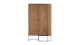 Buffet haut 2 portes en bois de manguier 100 cm - Cyrus
