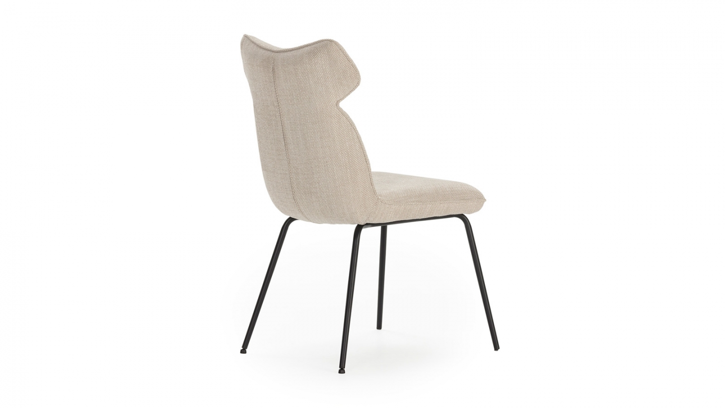 Lot de 2 chaises en tissu beige - Iconic