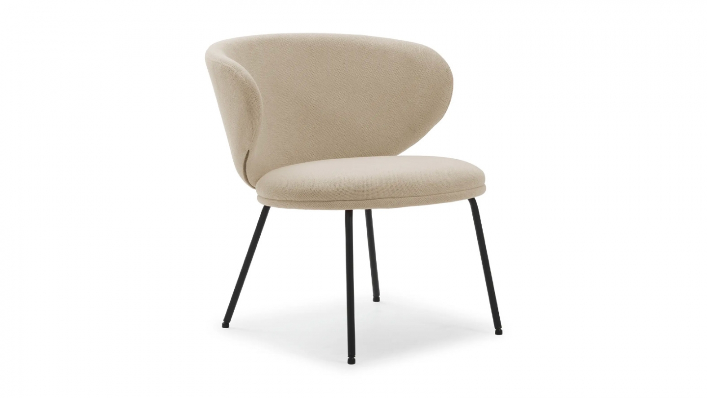 Fauteuil en tissu beige - Cocoon