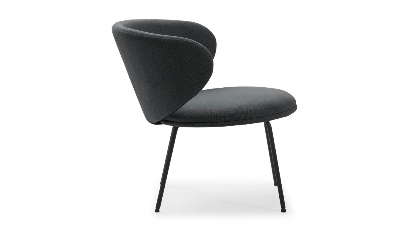 Fauteuil en tissu gris foncé - Cocoon