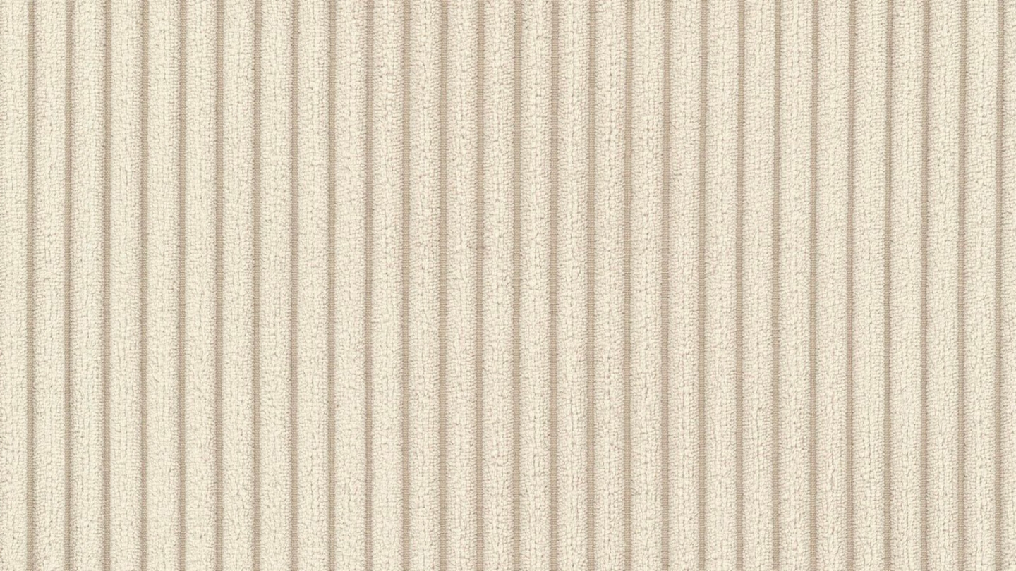 Canapé d'angle convertible réversible 3/4 places en velours côtelé beige - Alva