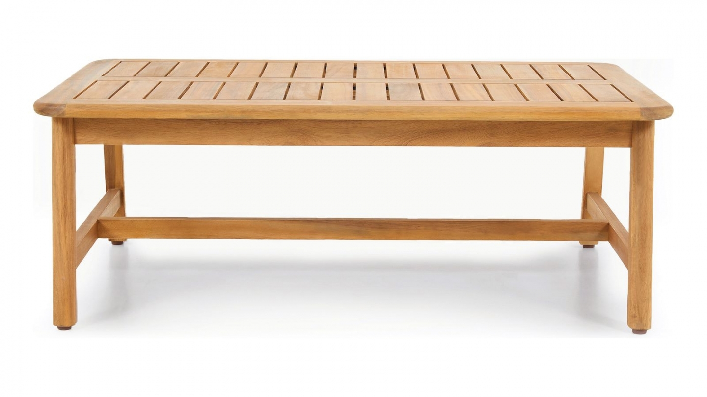 Table Basse De Jardin 70x40x36 Cm En Bois D'Acacia Massif - HOMTAKIE