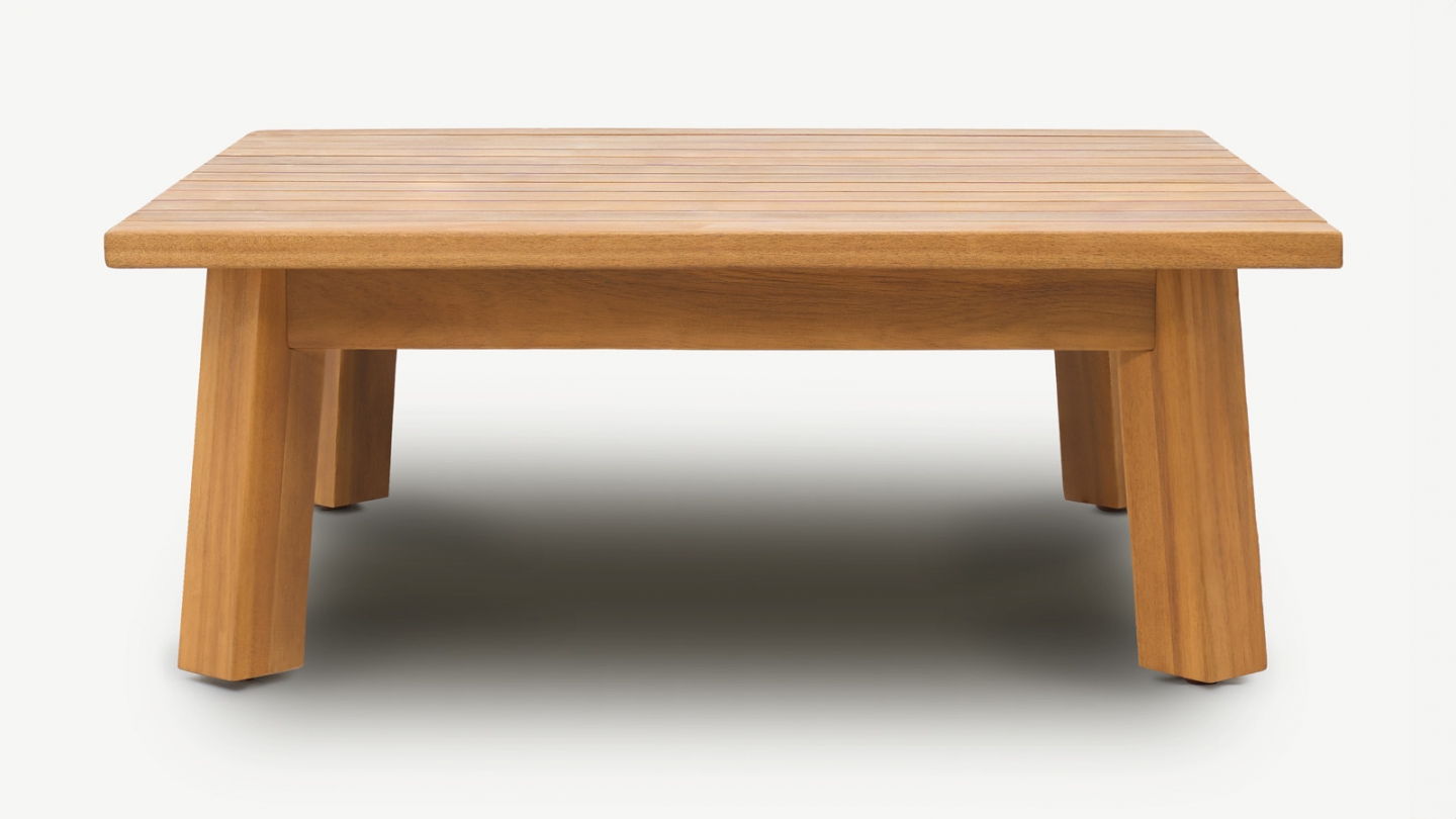 Table basse de jardin carrée en bois FSC - Palau