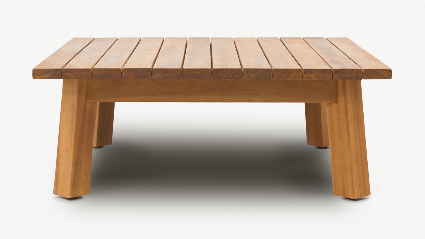 Table basse de jardin carrée en bois FSC - Palau