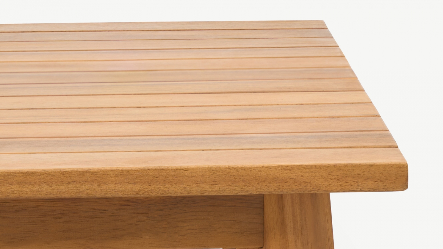 Table basse de jardin carrée en bois FSC - Palau