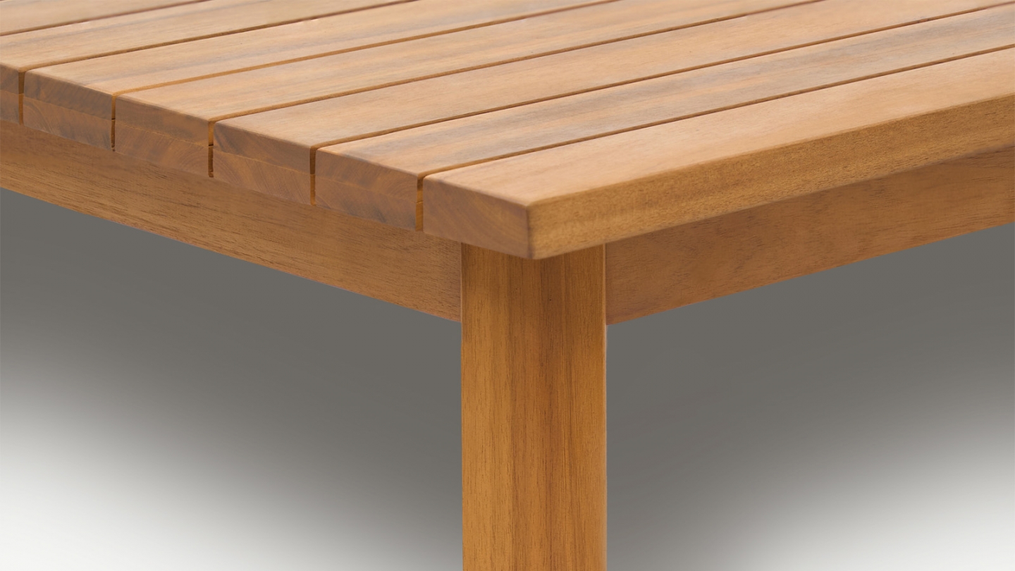 Table basse de jardin carrée en bois FSC - Palau
