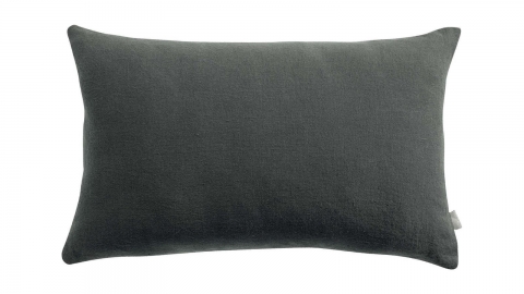 Coussin lin et coton gris tonnerre 40 x 65 cm - Zeff