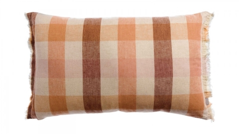 Coussin à imprimé terracotta 40 x 65 cm - Kate