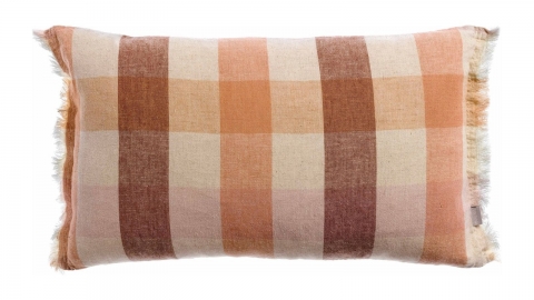 Coussin à imprimé terracotta 30 x 50 cm - Kate