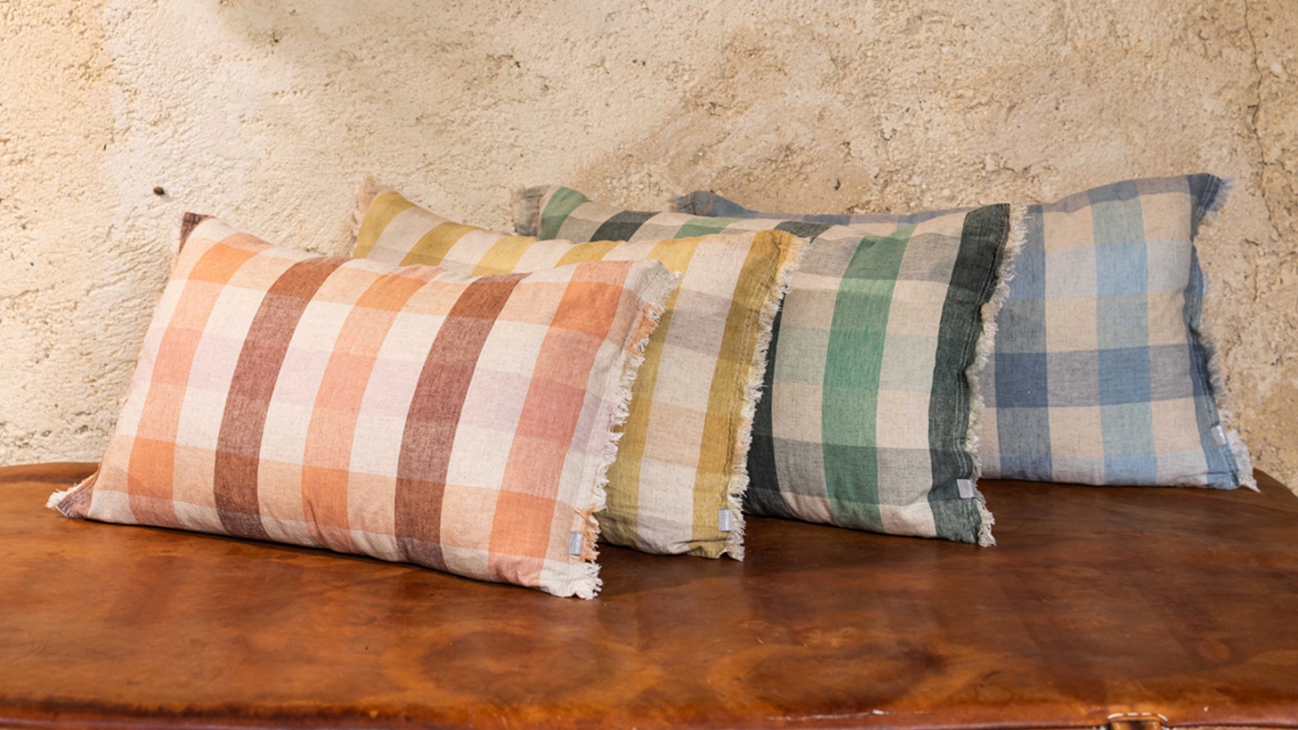 Coussin à imprimé terracotta 30 x 50 cm - Kate
