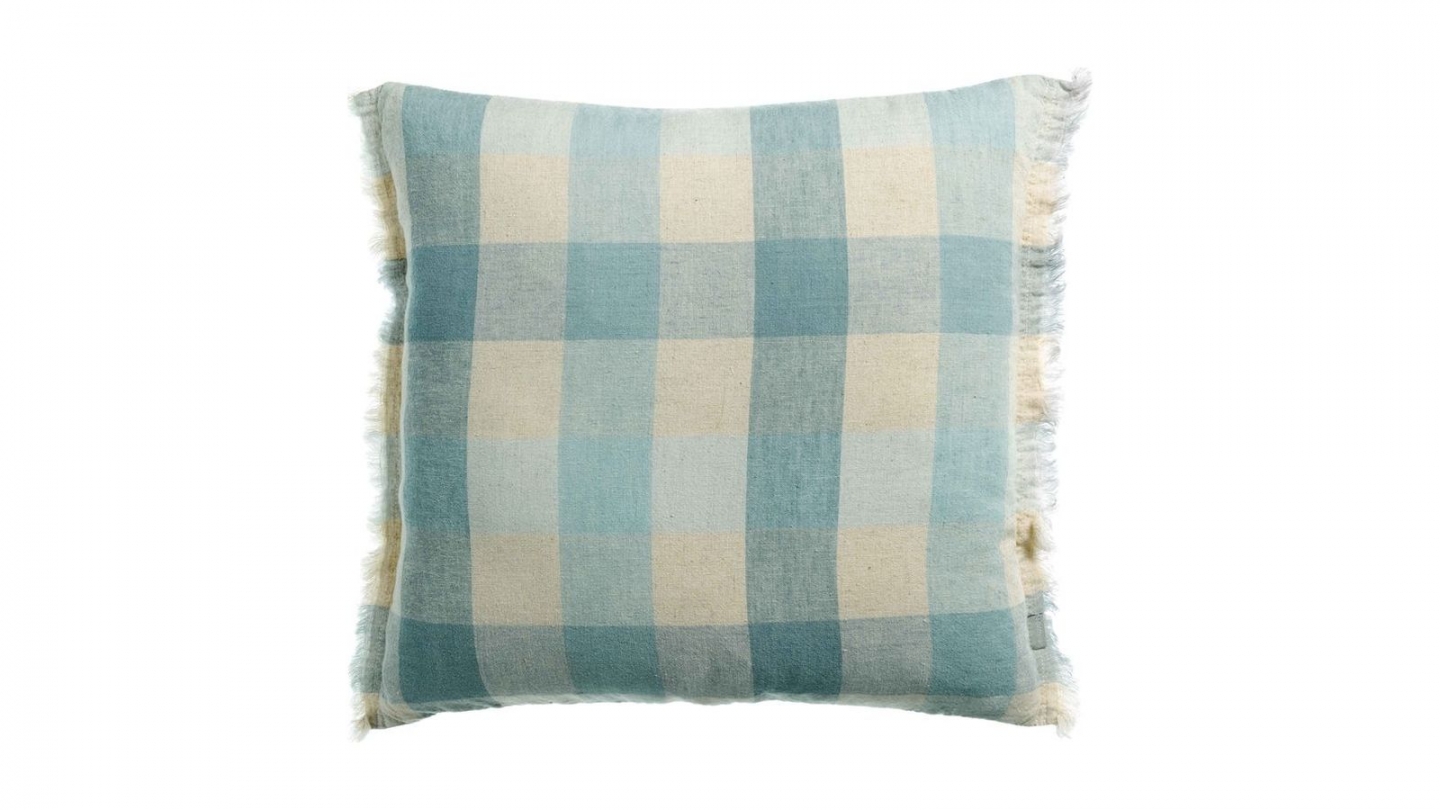Coussin à imprimé myosotis 45 x 45 cm - Kate