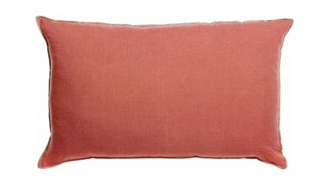 Coussin en lin pêche orange 40 x 65 cm - Zeff Celeste