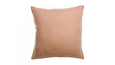 Coussin en lin rose dragée 45 x 45 cm - Zeff Celeste