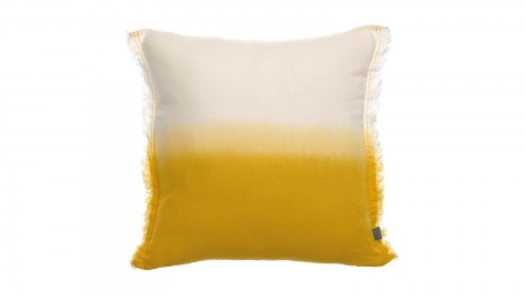 Coussin en lin effet dégradé mangue 45 x 45 cm - Zeff Shade