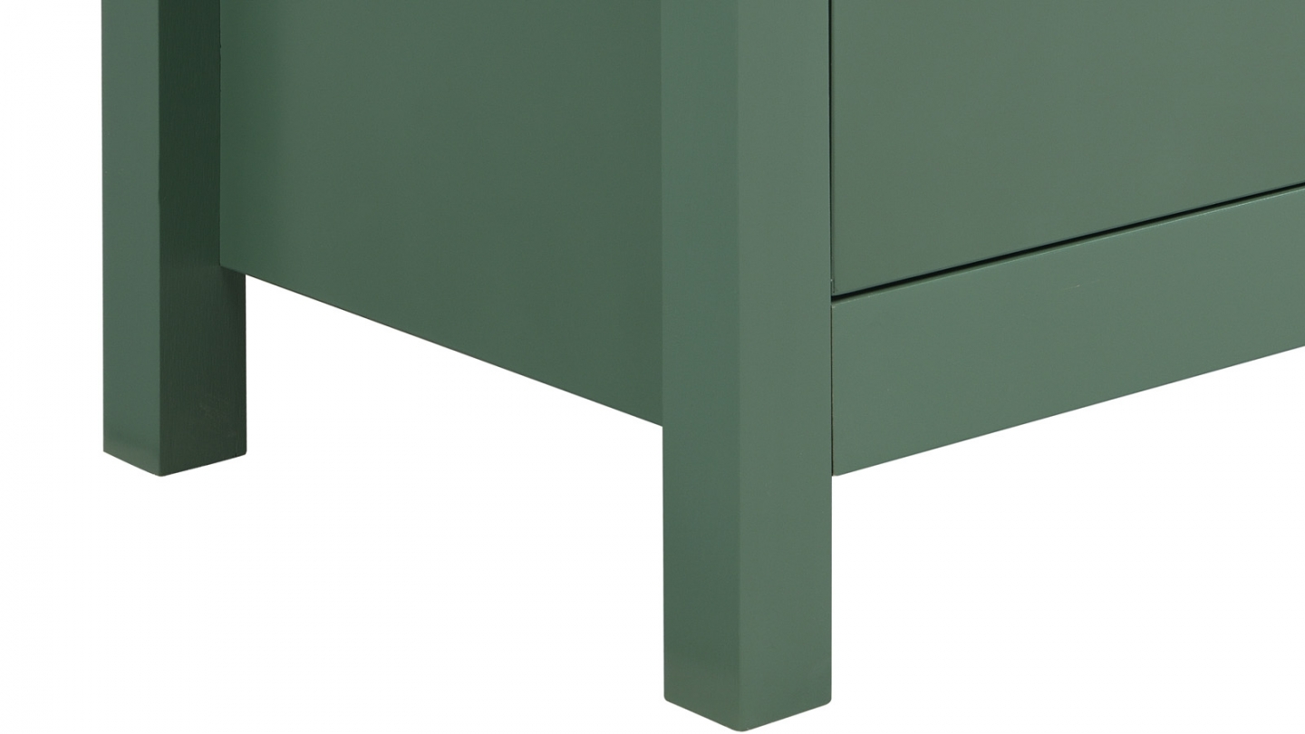 Meuble TV 2 portes vert 160 cm - Sana