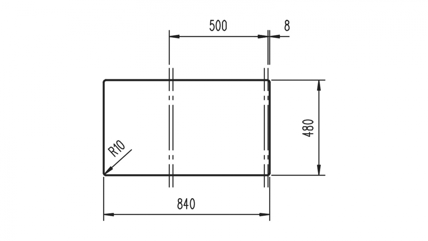 Ensemble de 8 meubles de cuisine - L. 245 cm - abricot - Luzia