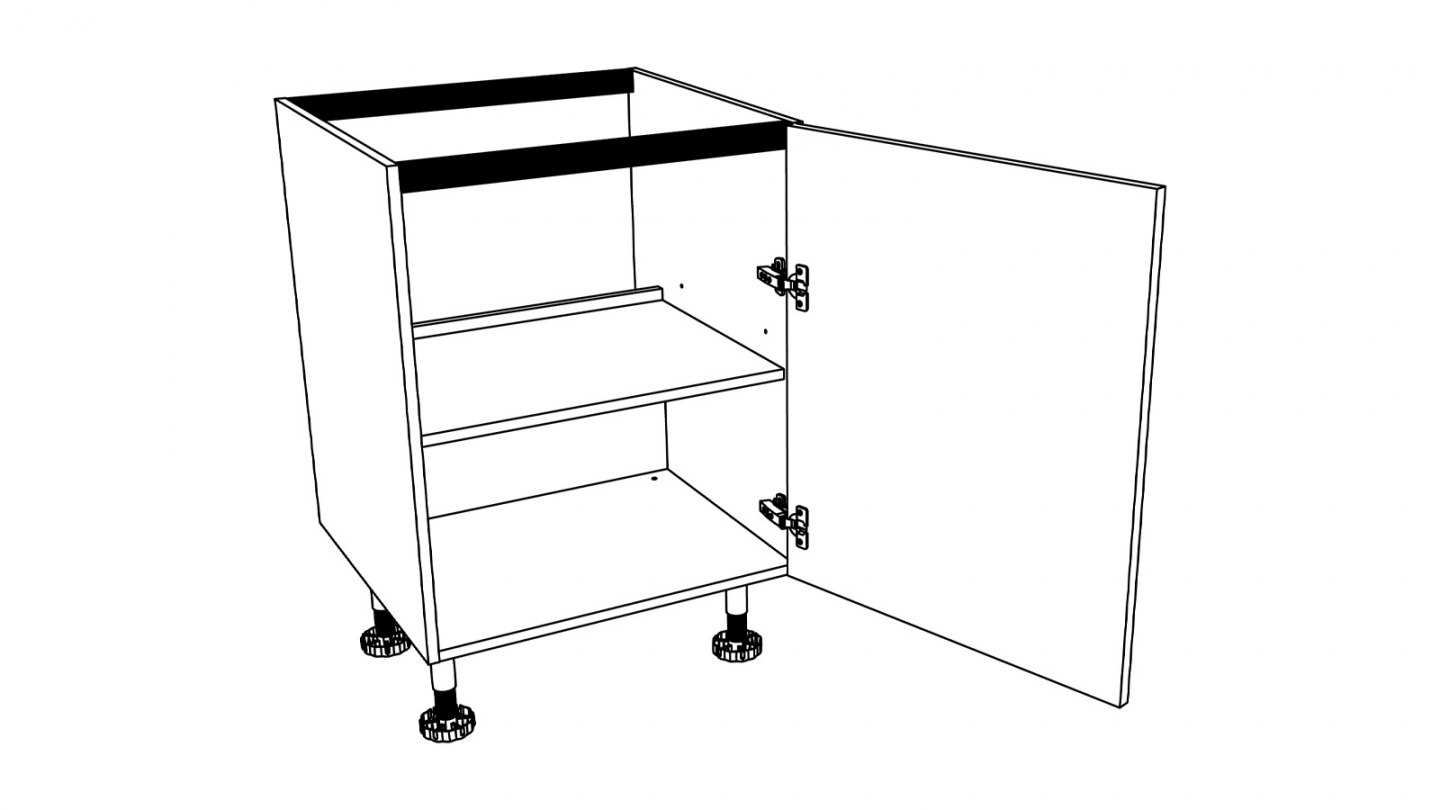 Ensemble de 8 meubles de cuisine - L. 245 cm - vert sauge - Luzia