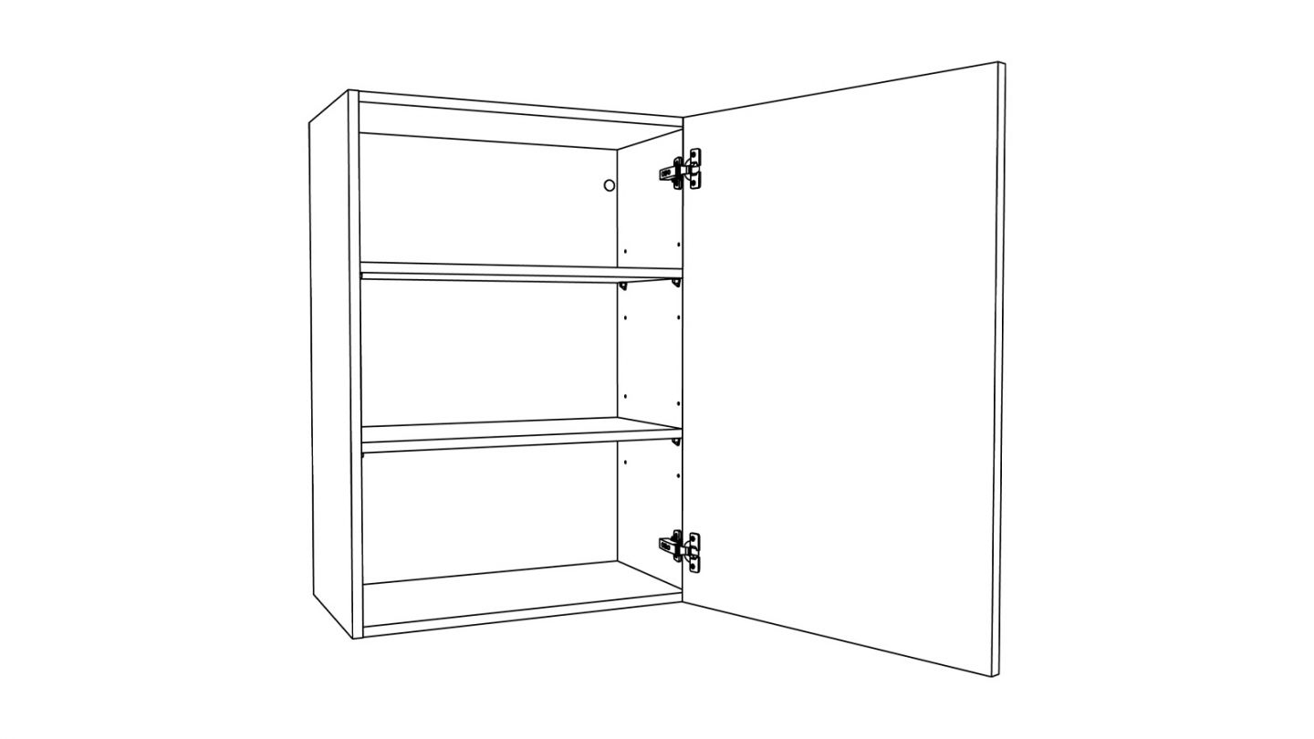 Ensemble de 8 meubles de cuisine - L. 245 cm - vert sauge - Luzia