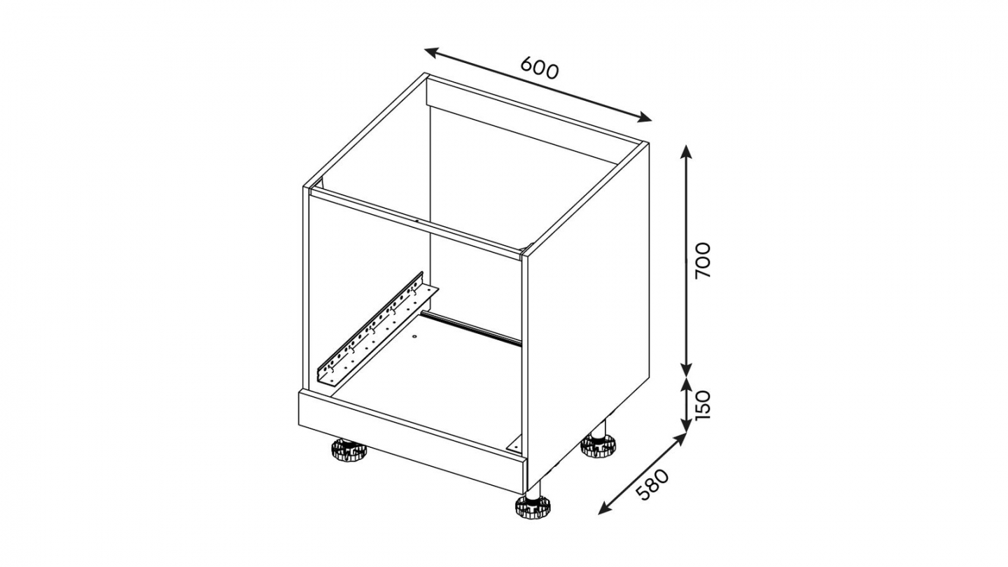 Ensemble de 8 meubles de cuisine - L. 245 cm - blanc - Luzia