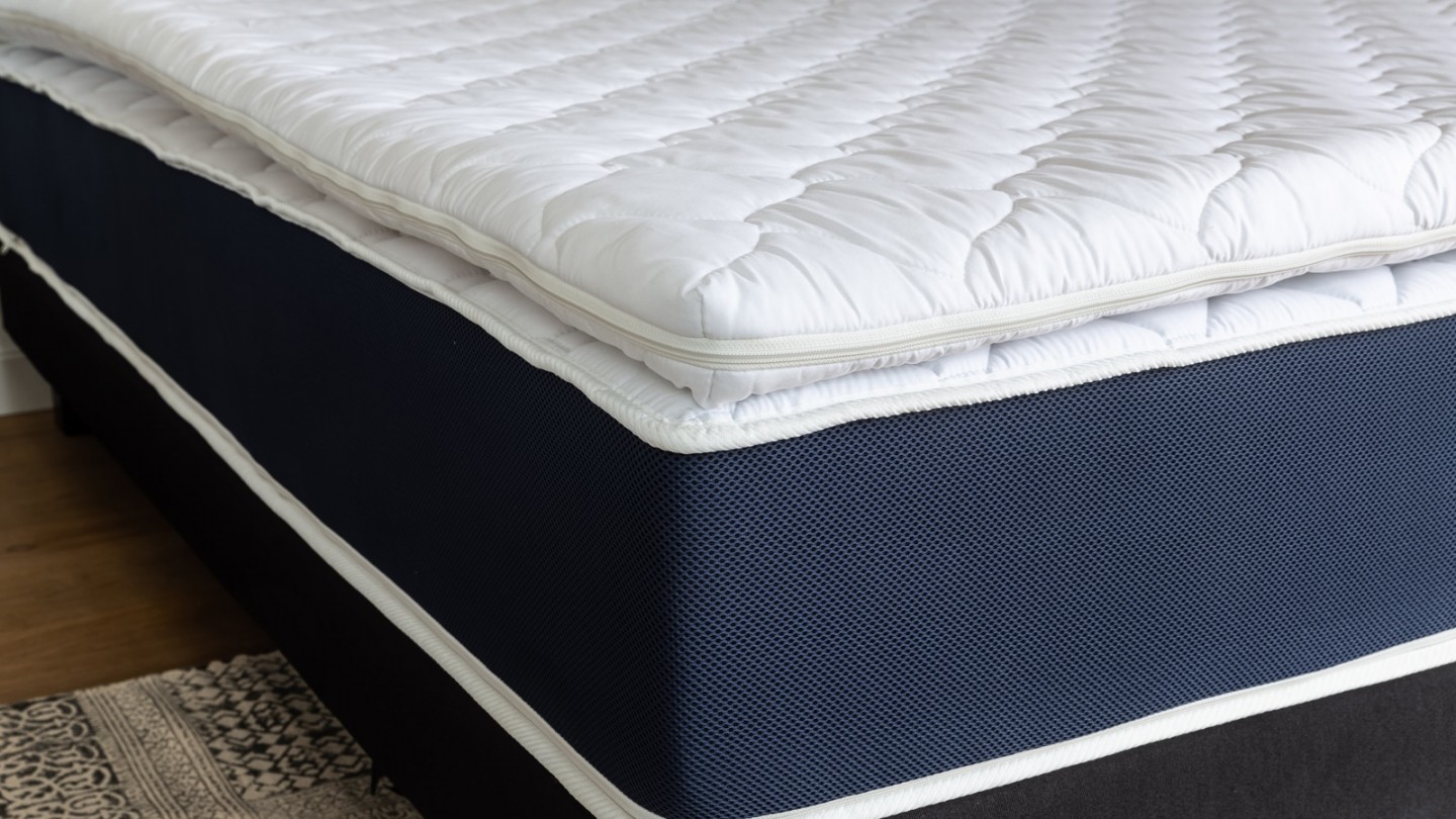 Sur matelas déhoussable mémoire de forme 160x200 Memory Plus Hbedding - Mousse haute densité