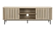 Meuble TV 2 portes rainurées couleur chêne 160cm - Solna