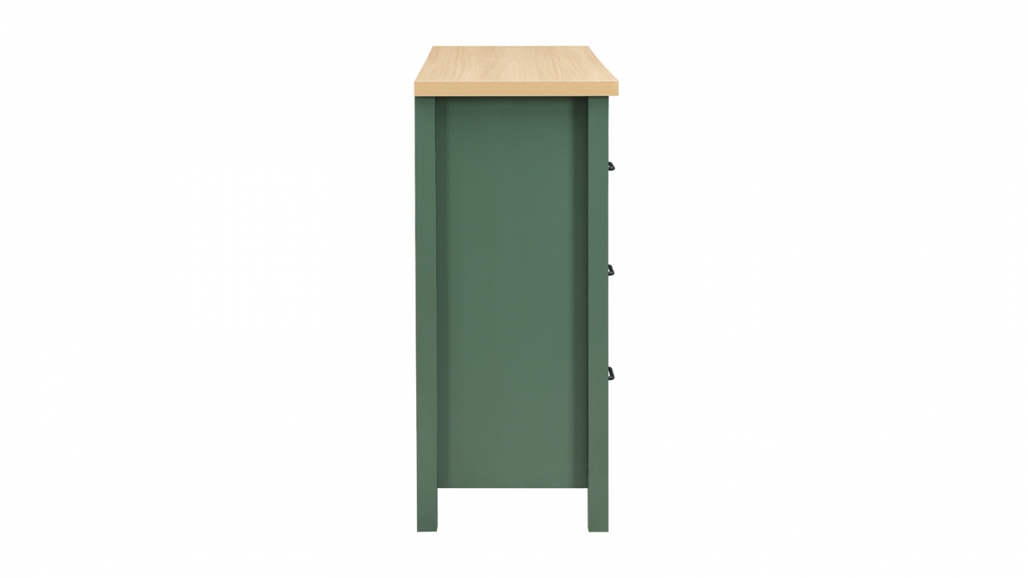 Commode 6 titoirs verte 120 cm - Sana