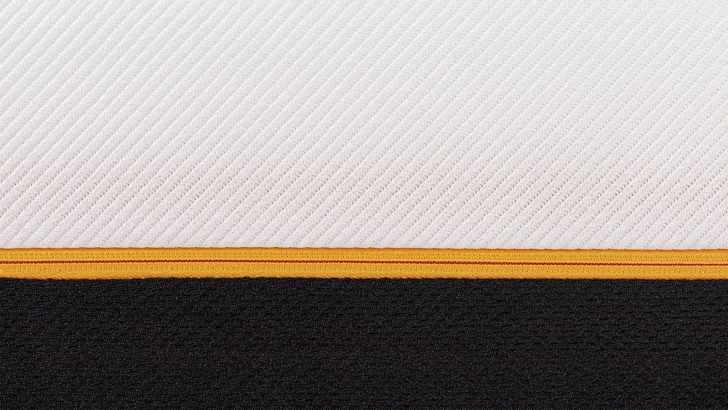 Ensemble Lit adulte 180x200cm avec tête de lit en tissu beige - Milo + Matelas mémoire de forme - Dual Confort