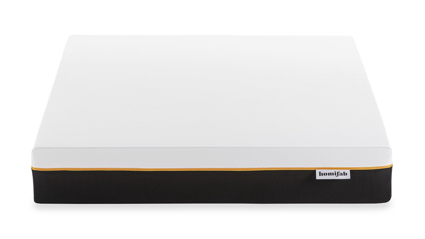 Ensemble Lit adulte 160x200cm avec tête de lit en velours côtelé beige - Milo + Matelas mémoire de forme - Dual Confort