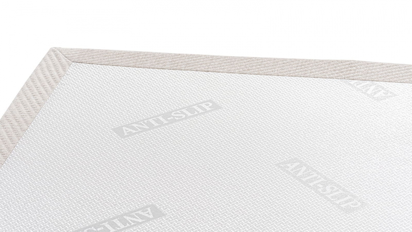 Ensemble Lit adulte 160x200cm avec tête de lit en tissu gris chiné - Milo + Matelas ressorts ensachés - Spring Elite
