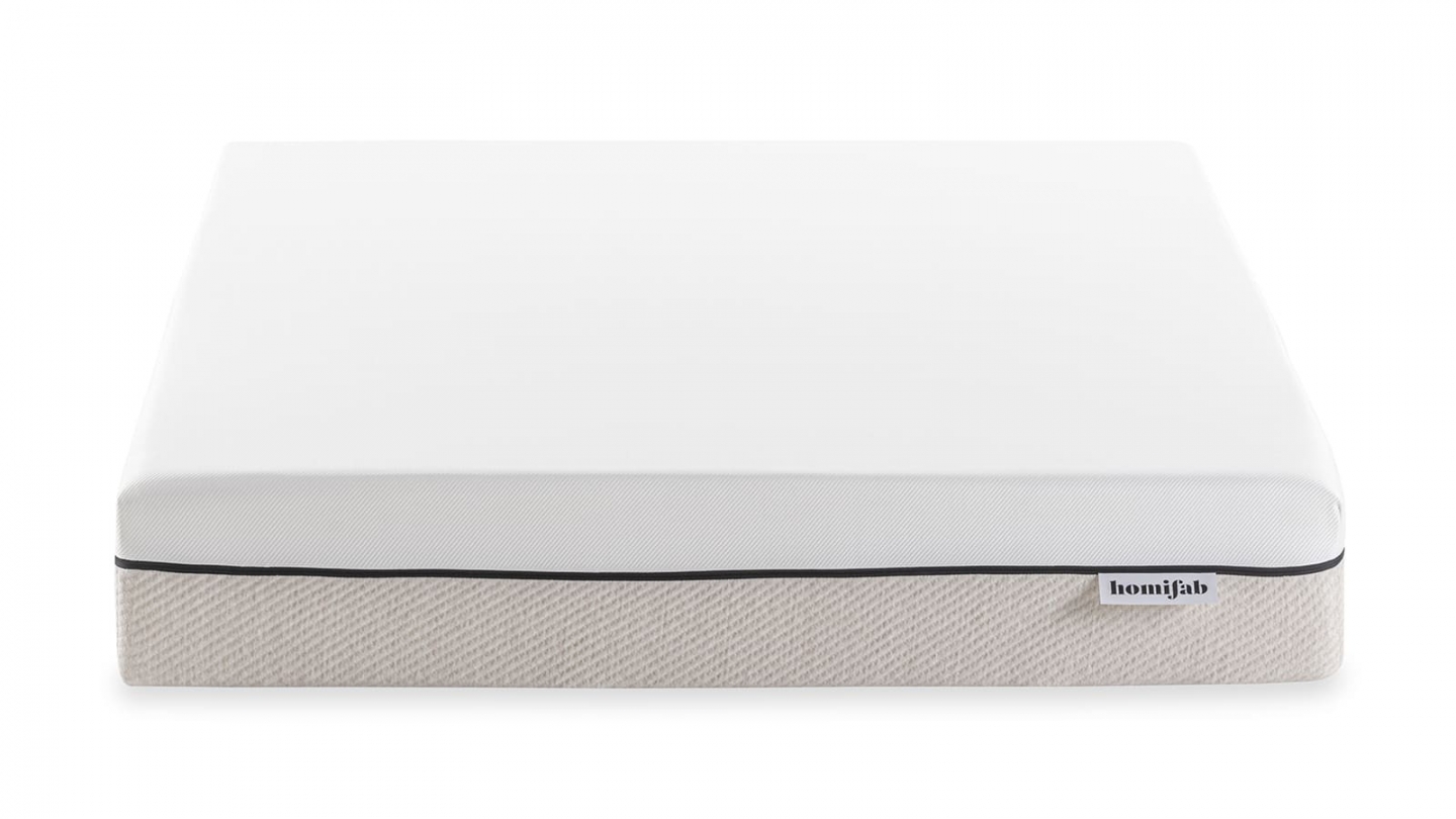 Ensemble Lit adulte 140x190cm avec tête de lit en velours côtelé beige - Milo + Matelas ressorts ensachés - Spring Elite