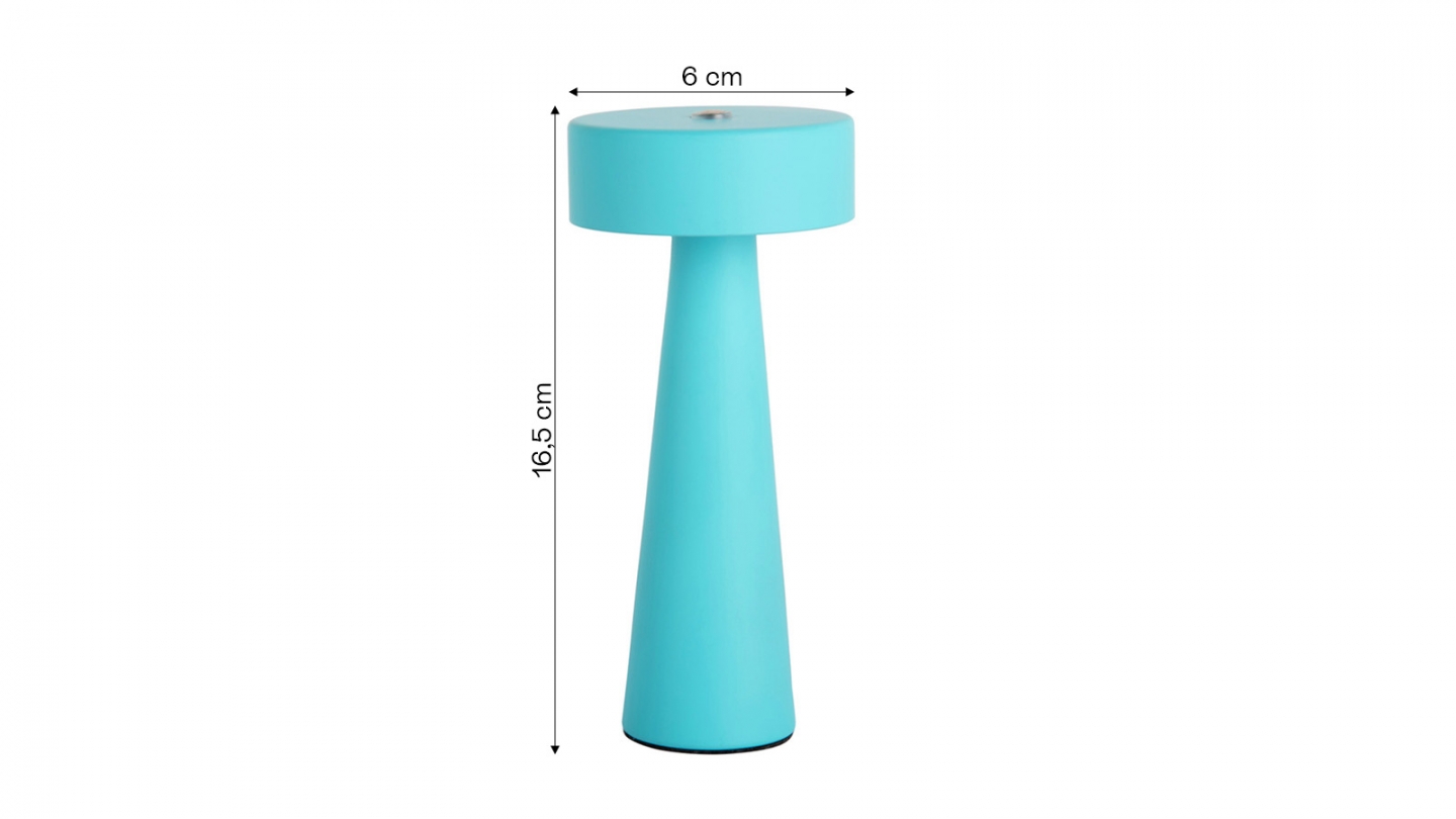 Lampe de table LED champignon bleu - Mini LED